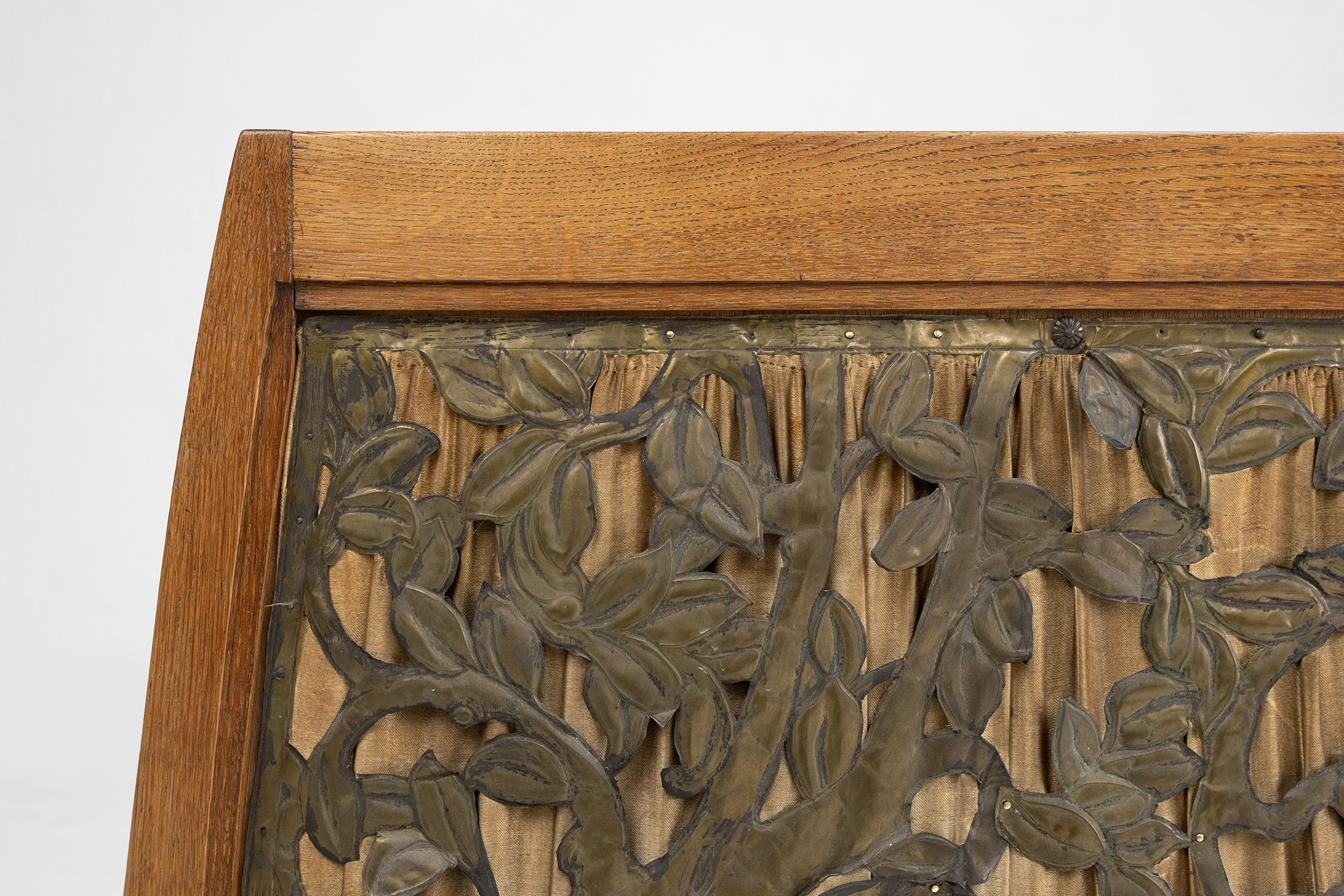 Rare Art Nouveau fireplace screen, France ca. 1910thumbnail